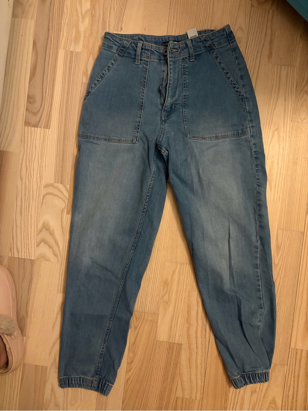 Fashion Nova Light Blue Boyfriend Jogger Jeans